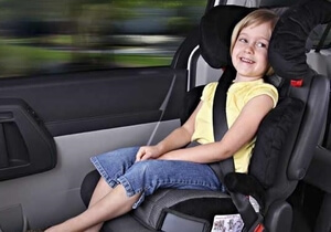 Book a Car with child booster seat