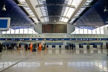 Passengers at Mohammed V airport